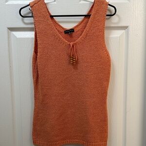 Carolyn Taylor Terracotta Knit Tank Top
